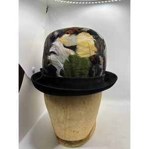 Vintage Women’s Hats Kurtz Herry Pollak Inc NY Matted Feathers